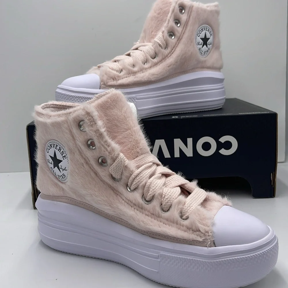 Converse WMNS Platform Sneakers High-Top A13383C TAS MOVE HI BLUSH HUSH/WHITE/BL